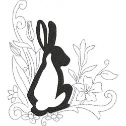 Stickdatei - Bunnies in the garden 1